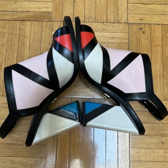 Roger Viver Bauhaus skyscraper high heels sandals, 36 1/2 - Picture 6 of 16